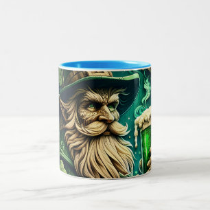 Ändrad kväll av Ale A-Leprechaunsar Två-Tonad Mugg