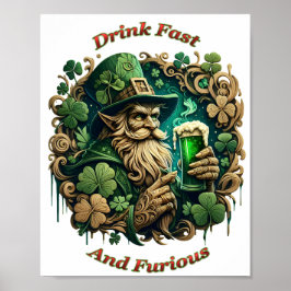 Ändrad kvällstid för Ale A-Leprechaunsar-popup t8x Poster