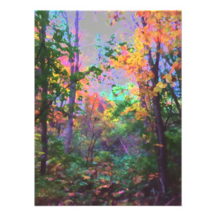 Ändrad Skogen Fototryck