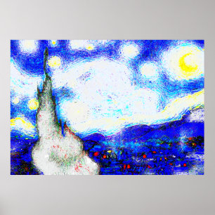 Ändrad Starry natt 2 Poster
