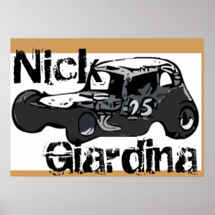 Ändrad tävlings- bil för Nick Giardina Coupe Poster