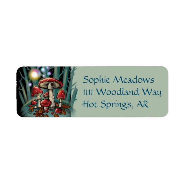Ändrad toadstools returadress etikett (Framsidan)
