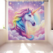 Ändrad Unicorn Shower Curtain