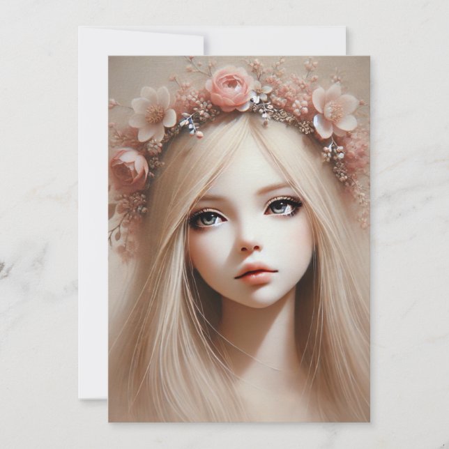 "Ändrade dockor: Guardians of Dreams and Precious Inbjudningar (Framsida)