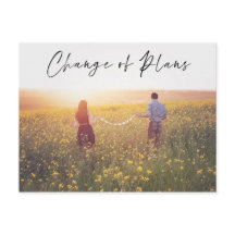 Ändrade planer Foto Bröllopsdatum Annonsering