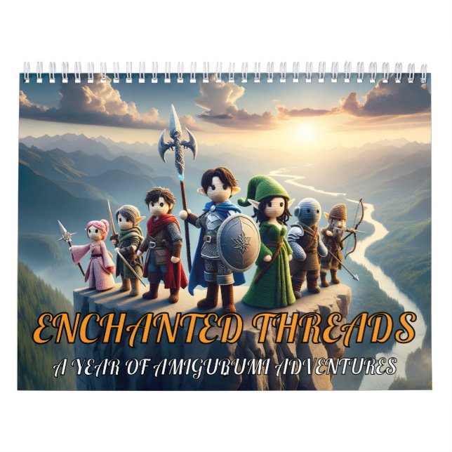 Ändrade trådar: Ett år för Amigurumi Äventyr Kalender (Omslag)