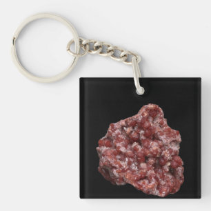 Andradit Granat Calcitkluster Naturligt Mineral