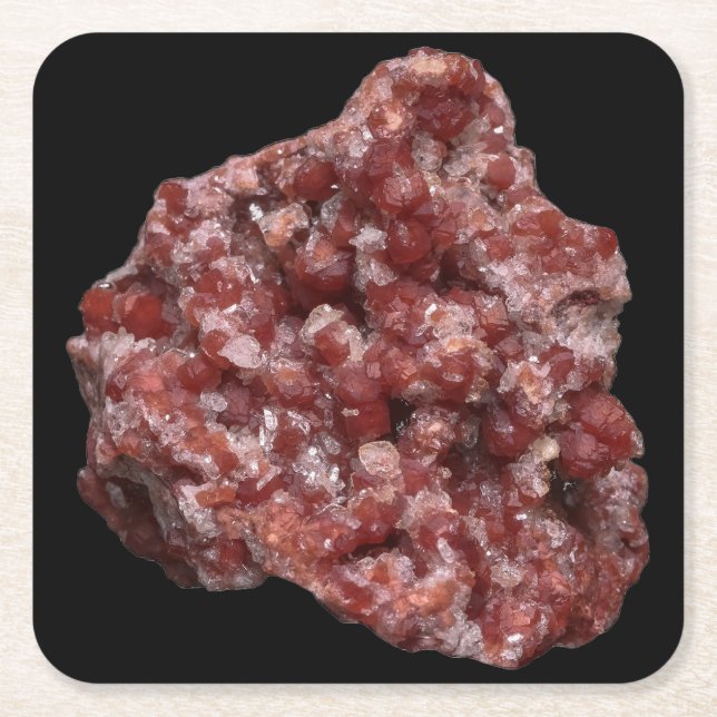 Andradite Garnet och Calcite Cluster Underlägg (Framsidan)