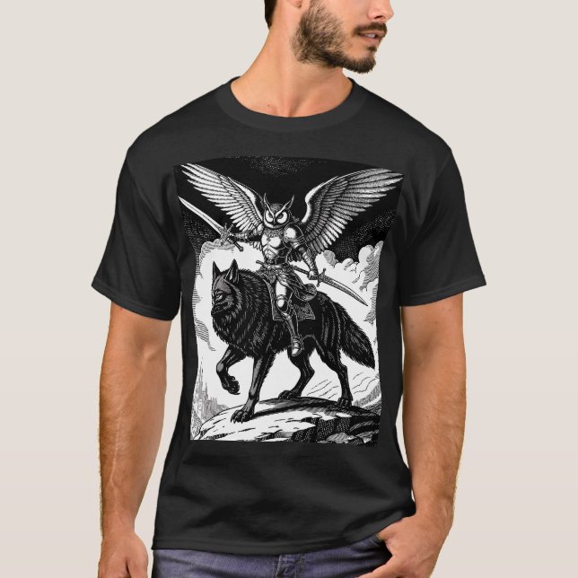 Andras Uggleryttaren T Shirt (Framsida)