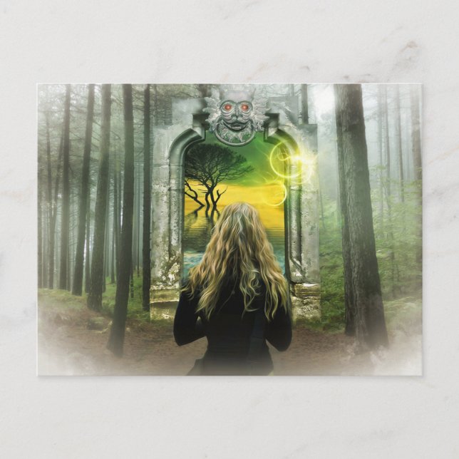 ändrat skogvykort vykort (Framsida)