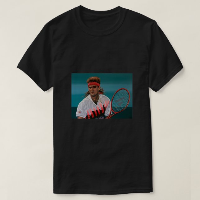 Andre Agassi Painting Classic T Shirt (Design framsida)