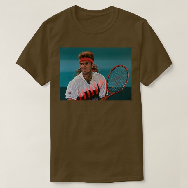 Andre Agassi Painting T Shirt (Design framsida)