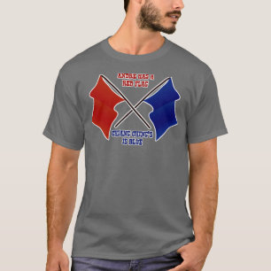 Andre har en Red Flagga Chiang Chings är Blue T Shirt