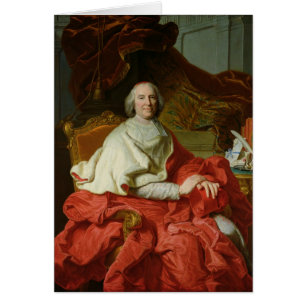 Andre Hercule de Fleury 1728 Hälsningskort