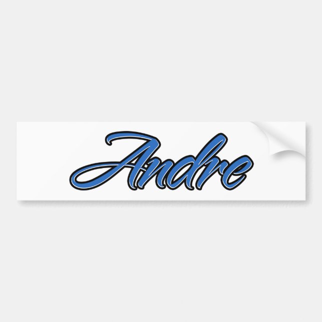 Andre Namn blue Aufkleber Sticker Autoaufkleber Bildekal (Framsidan)