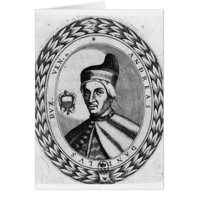 Andrea Dandolo Hälsningskort (Framsidan)