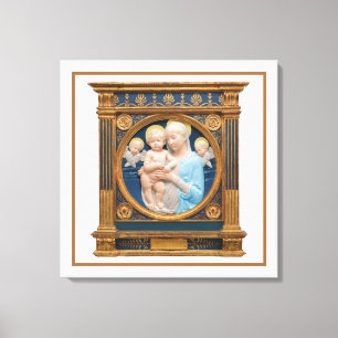 Andrea Della Robbia c1485 Madonna och Child Canvastryck