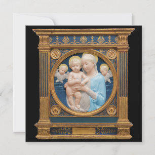 Andrea Della Robbia c1485 Madonna och Child Julkort