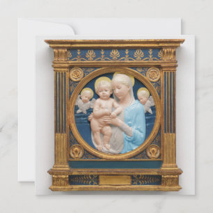 Andrea Della Robbia c1485 Madonna och Child Julkort