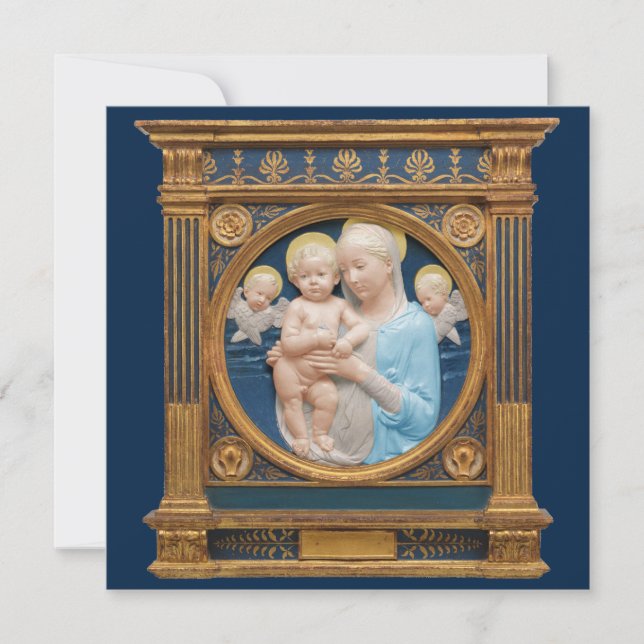 Andrea Della Robbia c1485 Madonna och Child Julkort (Framsida)