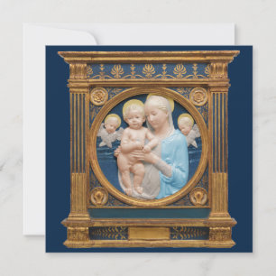 Andrea Della Robbia c1485 Madonna och Child Julkort