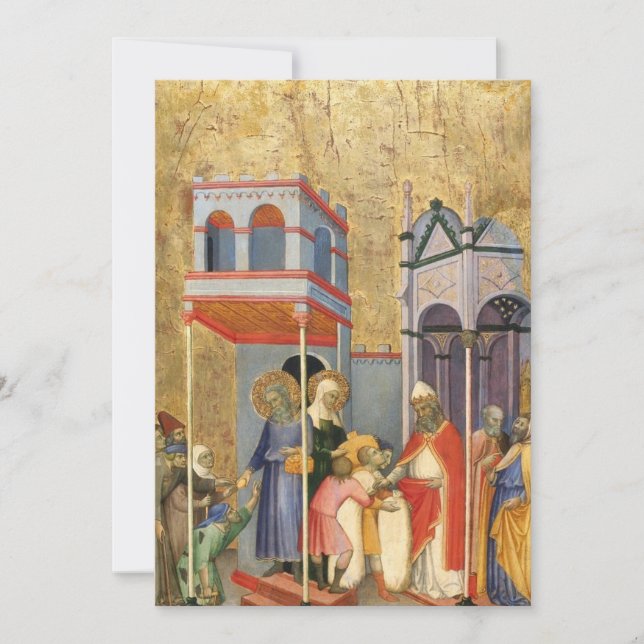 Andrea di Bartolo - Joachim och Anna Ge Food t Inbjudningar (Framsida)