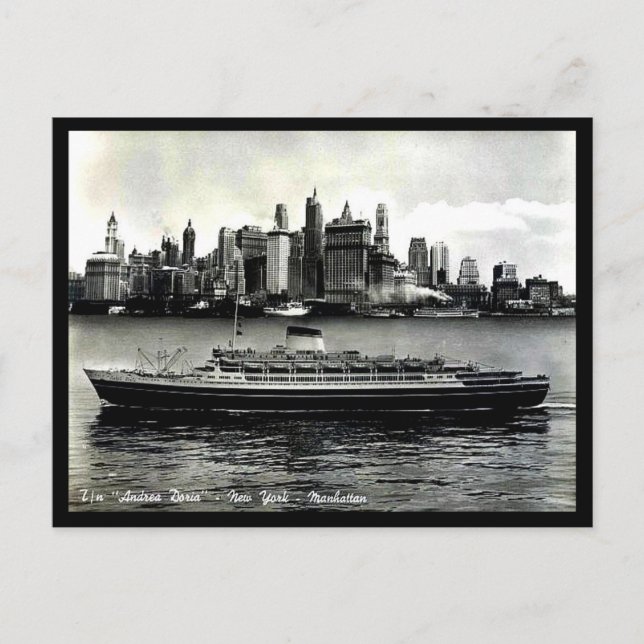 "Andrea Doria". Vykort (Framsida)