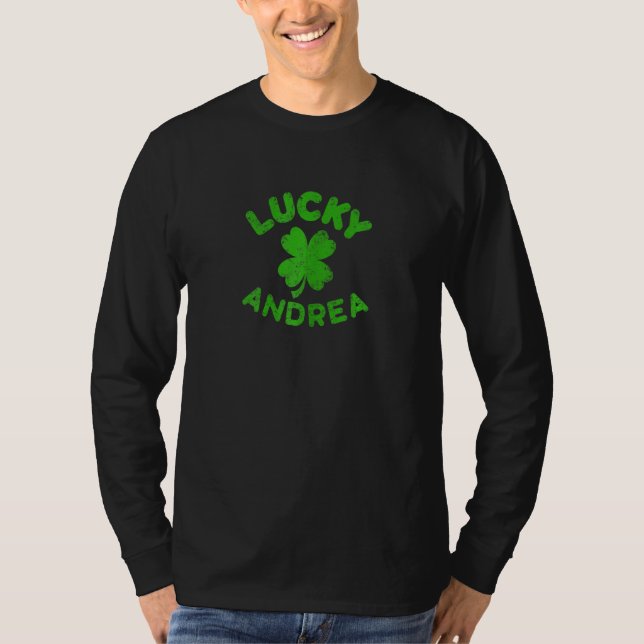 Andrea Irish Family St Patrick S Day Lucky Andr T Shirt (Framsida)