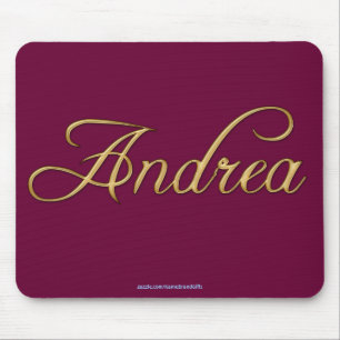 ANDREA Namn-Branded Personlig Gift Mousepad Musmatta