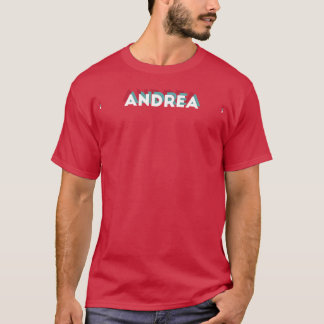Andrea Namn Roligt Namn Andrea 80s tema T Shirt