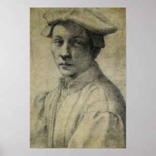Andrea Quaratesi Porträtt av Michelangelo Poster