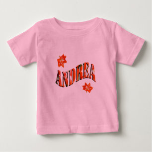 Andrea, Tjejnamn Gjort Av Liljor, T-Shirt