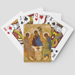 Andrei Rublev Heliga Treenighet Ikon Ortodox relig Casinokort