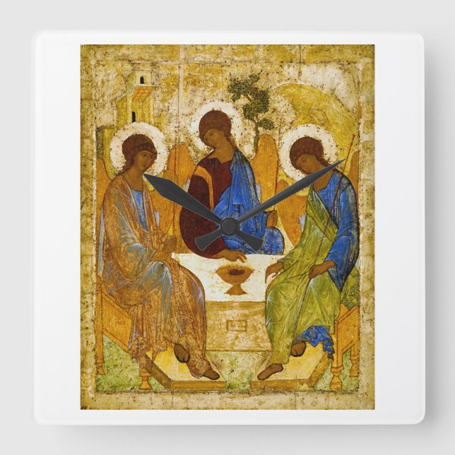 Andrei Rublev , Heliga Trinity Fyrkantig Klocka (Framsida)