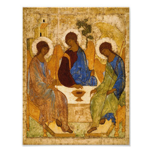 Andrei Rublev Heliga Trinity Icon Orthodox religio Fototryck