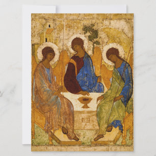 Andrei Rublev Heliga Trinity Icon Orthodox religio Kort