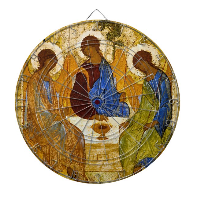 Andrei Rublev , “ Holy Trinity ” Darttavla (Framsidan)