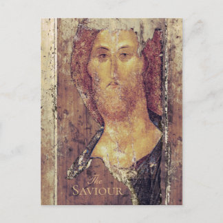 Andrei Rublev Icon Savior Kristus Redeemer Vykort