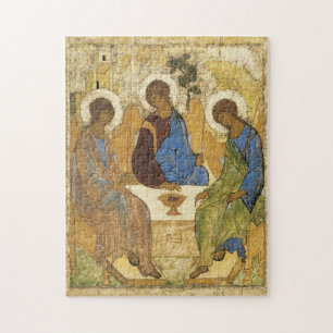 Andrei Rublev Iconic Trinity Änglar Abraham Bible Pussel