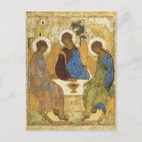 Andrei Rublev Iconic Trinity Änglar Abraham Bible
