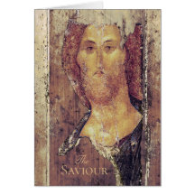 Andrei Rublev Savior Kristus Redeemer Icon Card