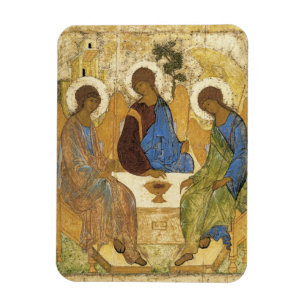 Andrej Rublev Iconic Trinity Änglar Abraham Bible Magnet