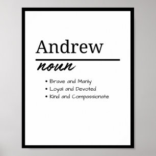 Andrew, Boy Personlig Namn Definition Poster