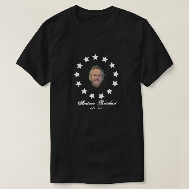 Andrew Breitbart Tribute - kolonial flaggastil Tröja (Design framsida)