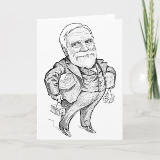 "Andrew Carnegie"-hälsningskort Kort
