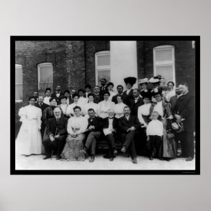 Andrew Carnegie på det Tuskegee institutet 1906 Poster