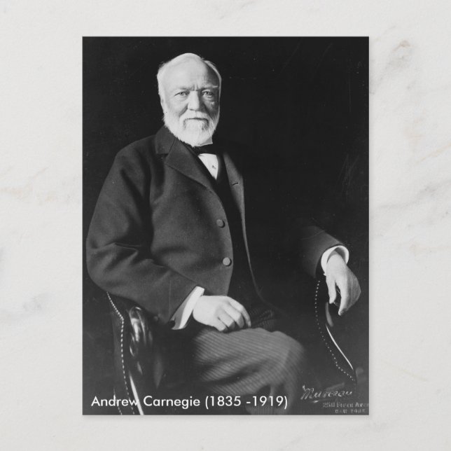 Andrew Carnegie Postcard Vykort (Framsida)