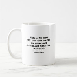 Andrew Carnegie Quote - Ge order - Kaffemugg