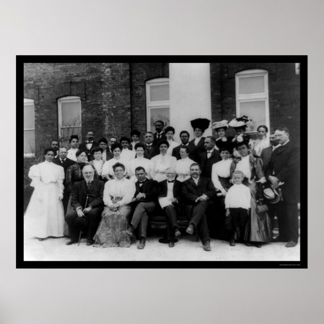 Andrew Carnegie vid Tuskegee Institute 1906 Poster (Framsidan)