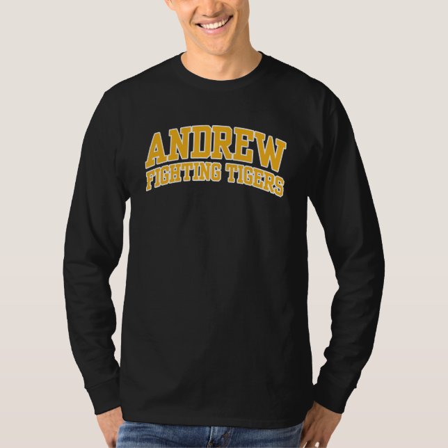 Andrew College Fighting Tigers 02 T Shirt (Framsida)